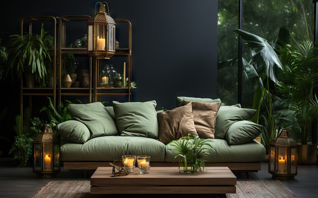 O jardim como extensão da sala de estar de luxo