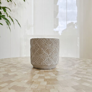 Vaso de Cimento Redondo 19,5 x 19,5