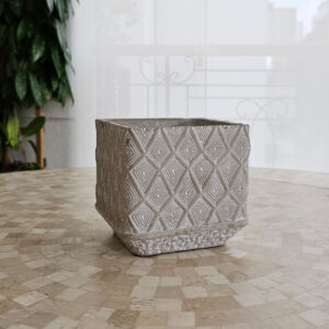 Vaso de Cimento Quadrado 14 x 14